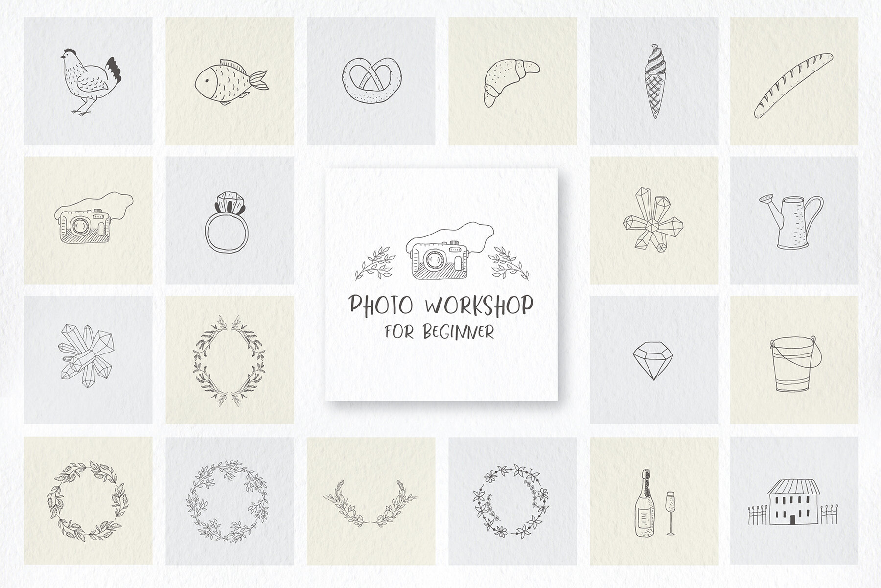 Hand Drawn Design Elements Logos 9