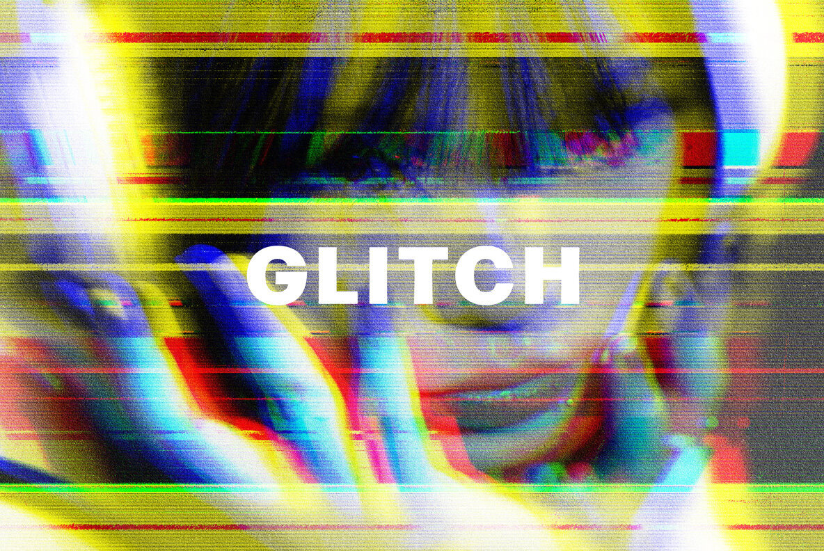 Offset Printing Glitching Photo Effect 1