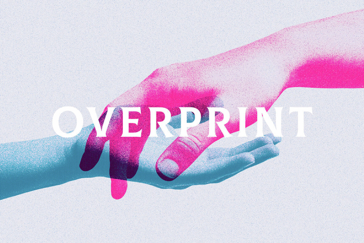 Grunge Duotone Overprint Photo Effect 1