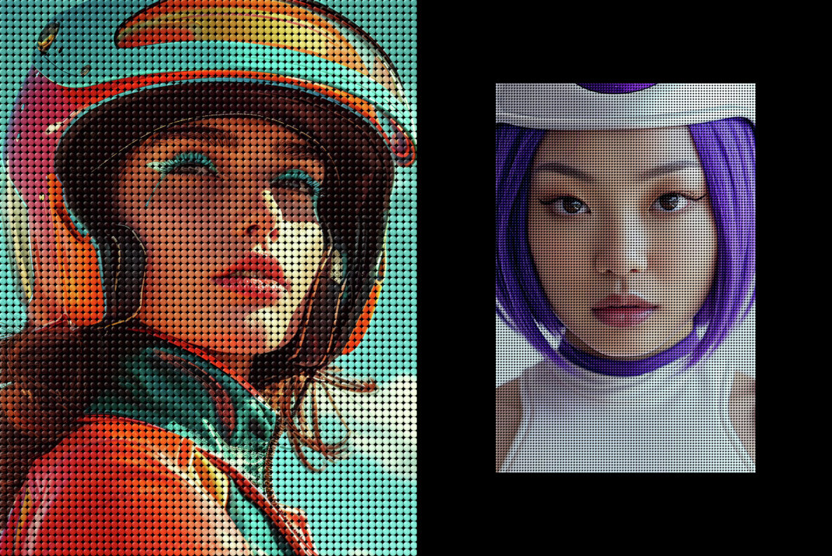 Matrix Dot Photo Effect 7