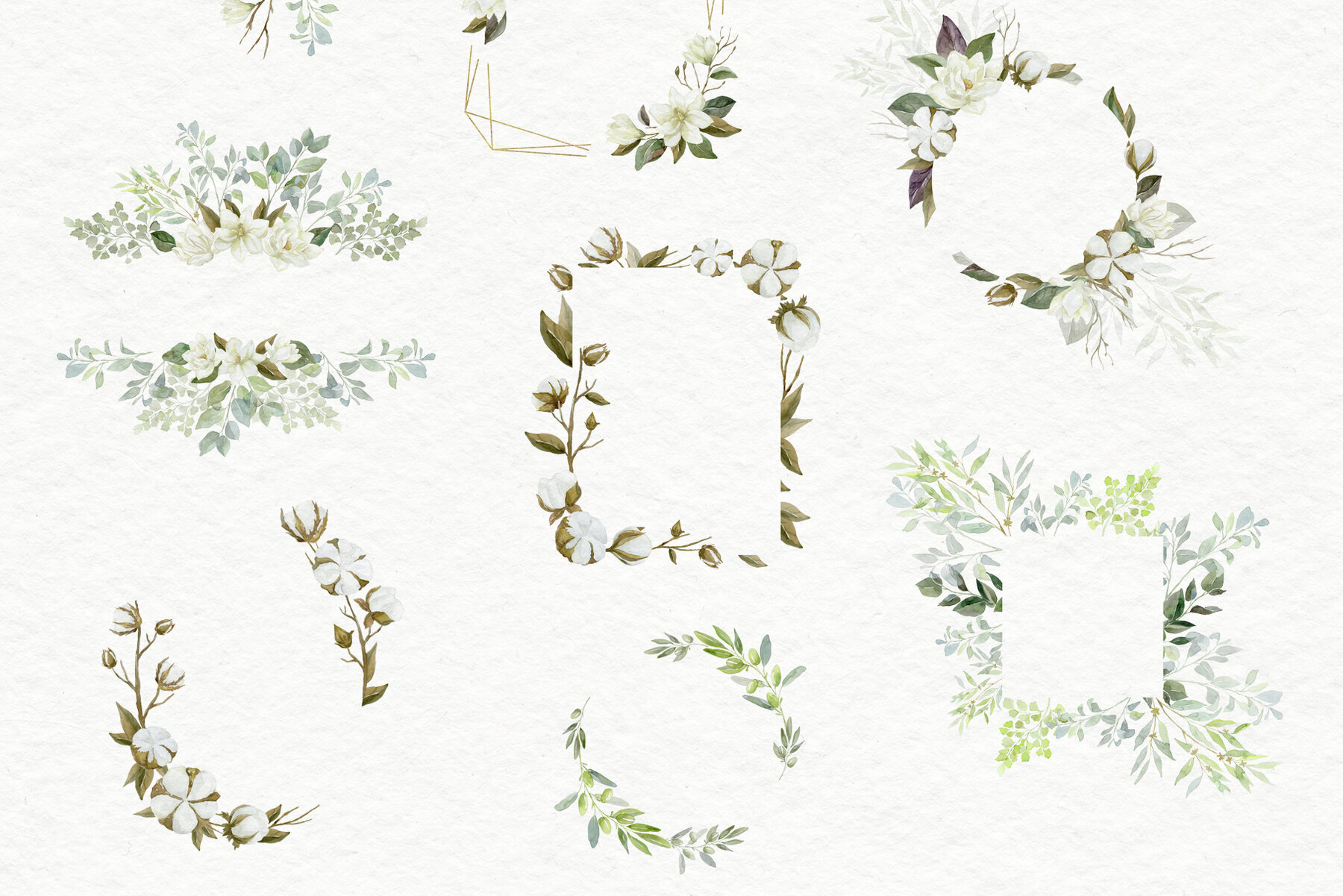 White Magnolia and Cotton Wedding Designs 3