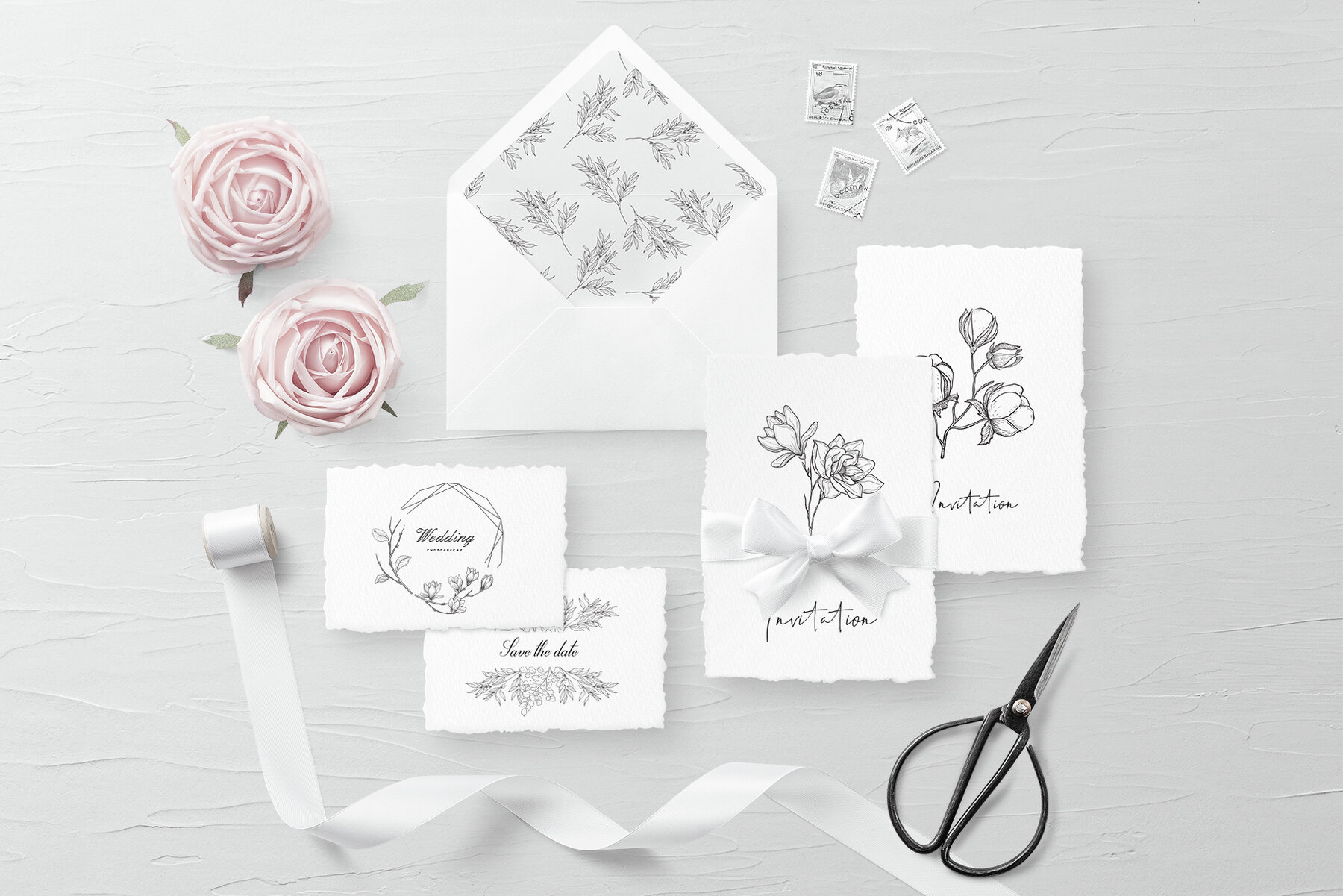 White Magnolia and Cotton Wedding Designs 10