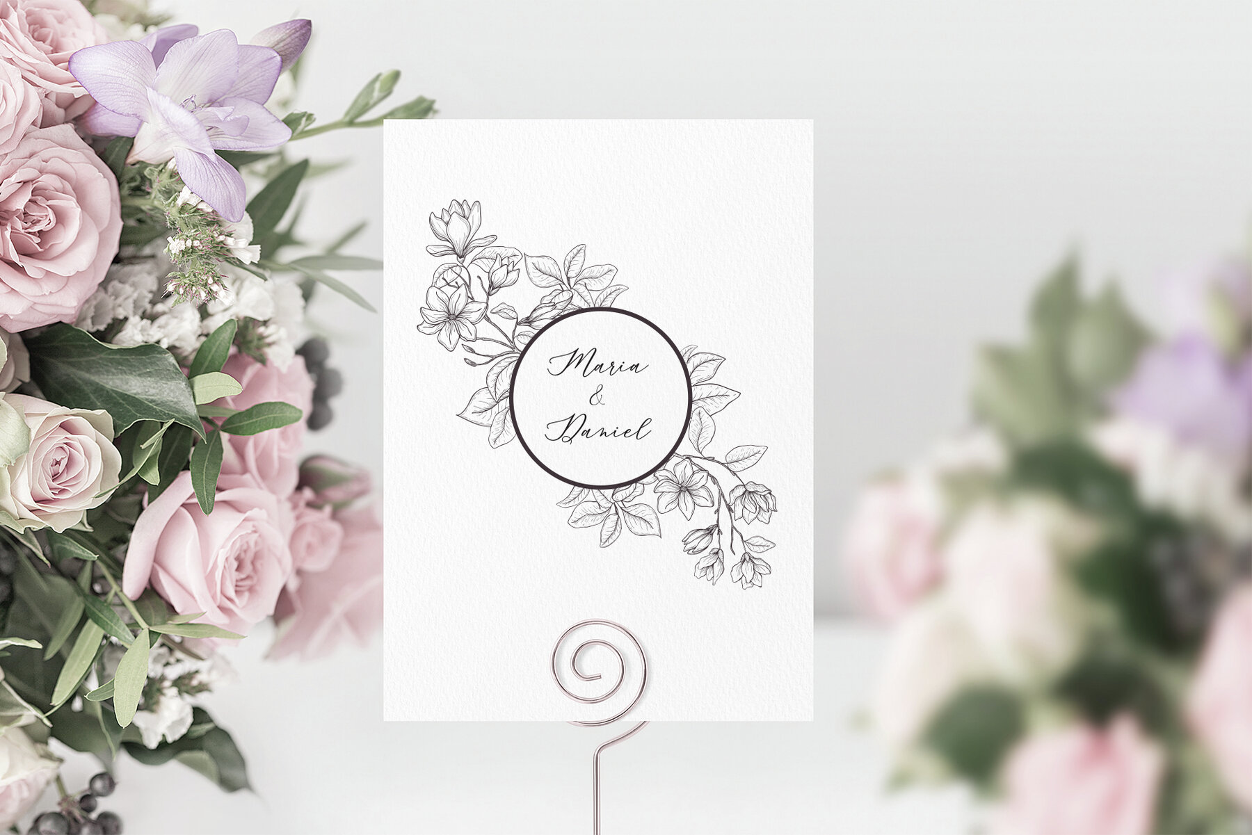 White Magnolia and Cotton Wedding Designs 21