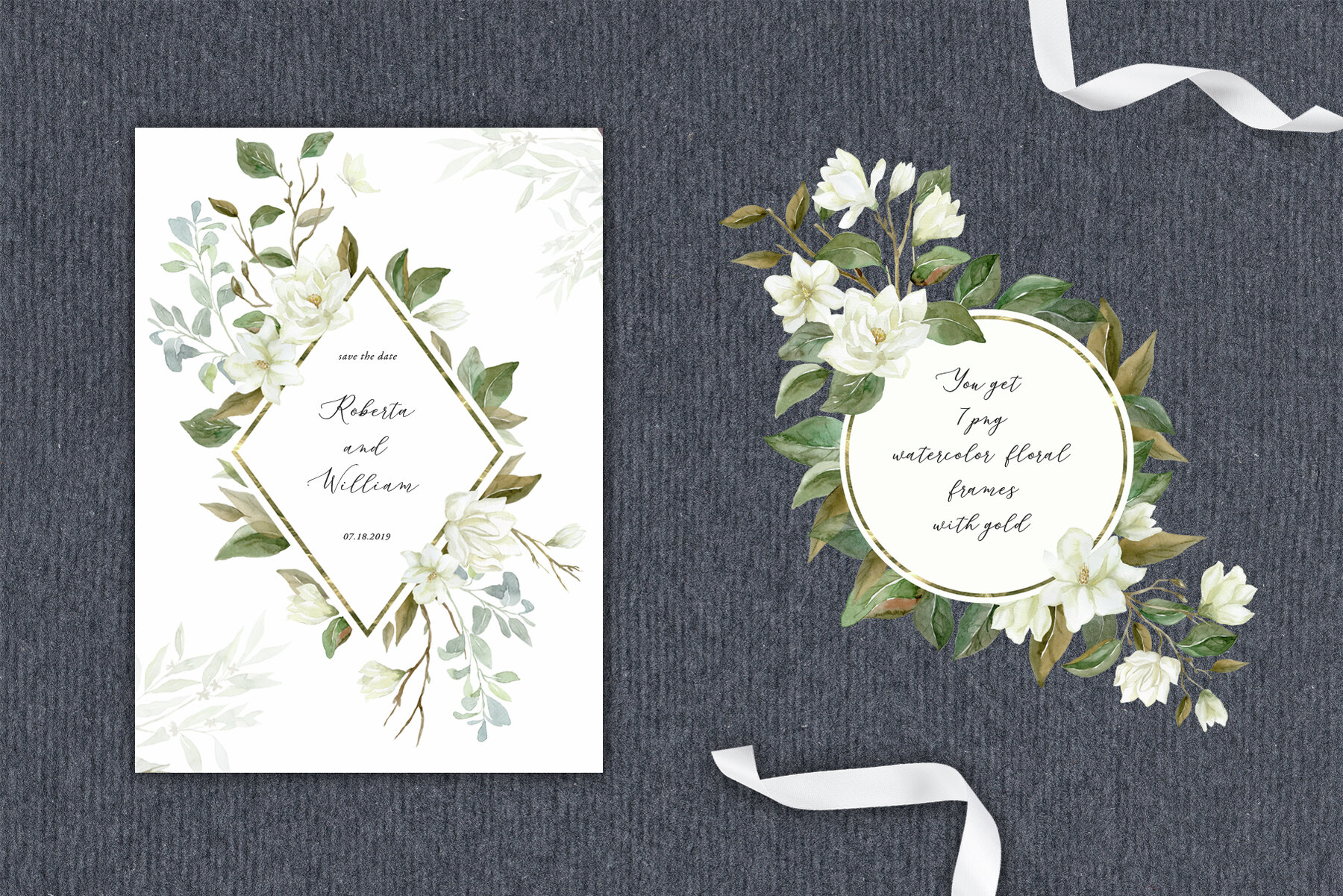 White Magnolia and Cotton Wedding Designs 25
