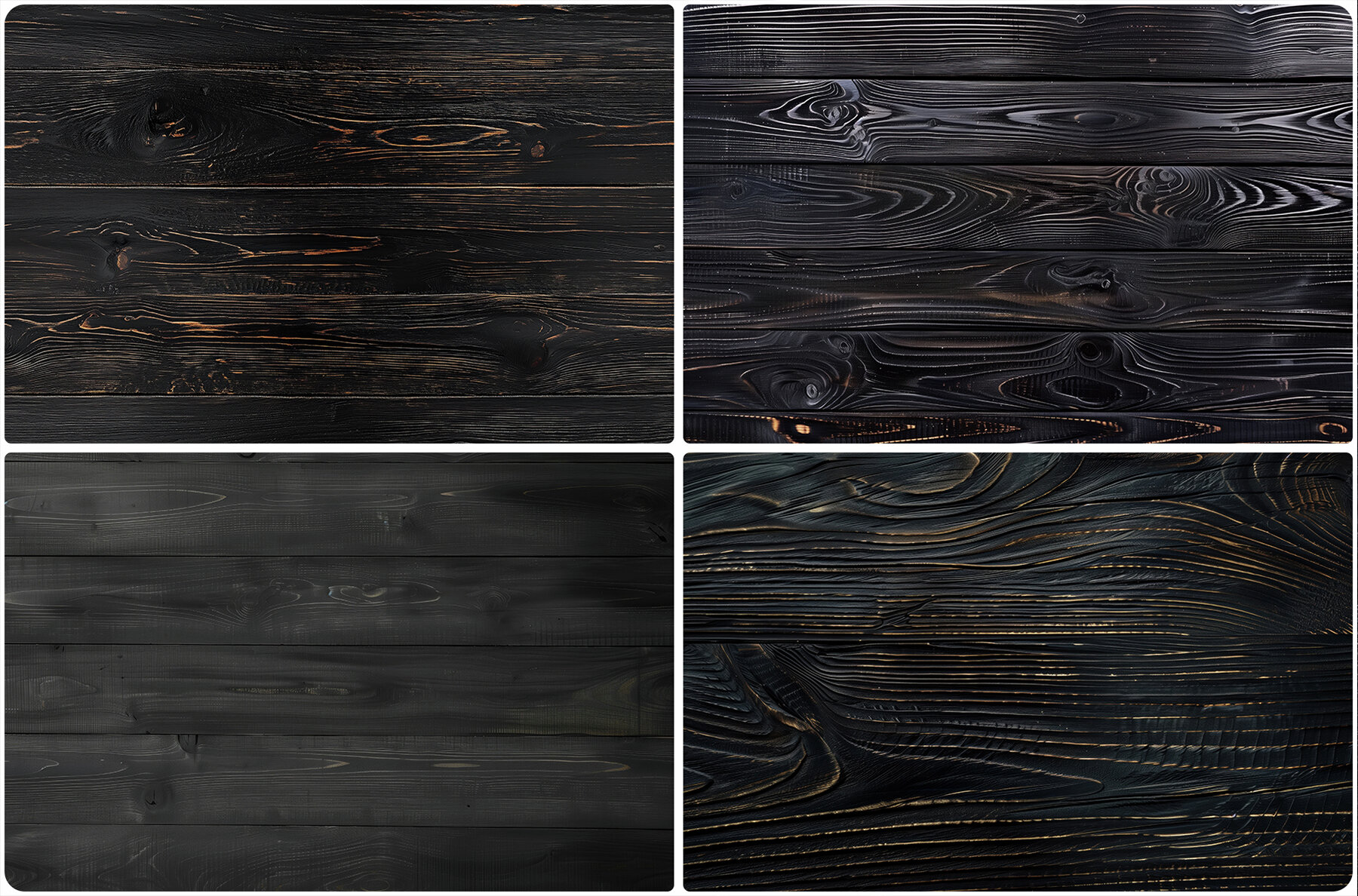40 Black Wood Texture Backgrounds 5