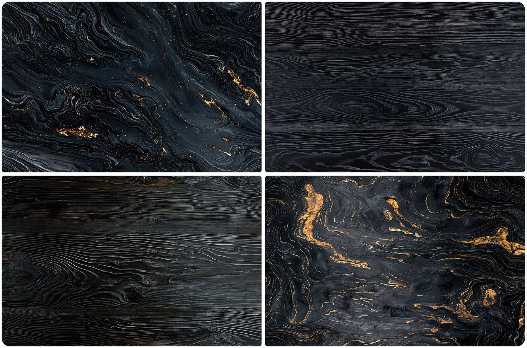40 Black Wood Texture Backgrounds 9