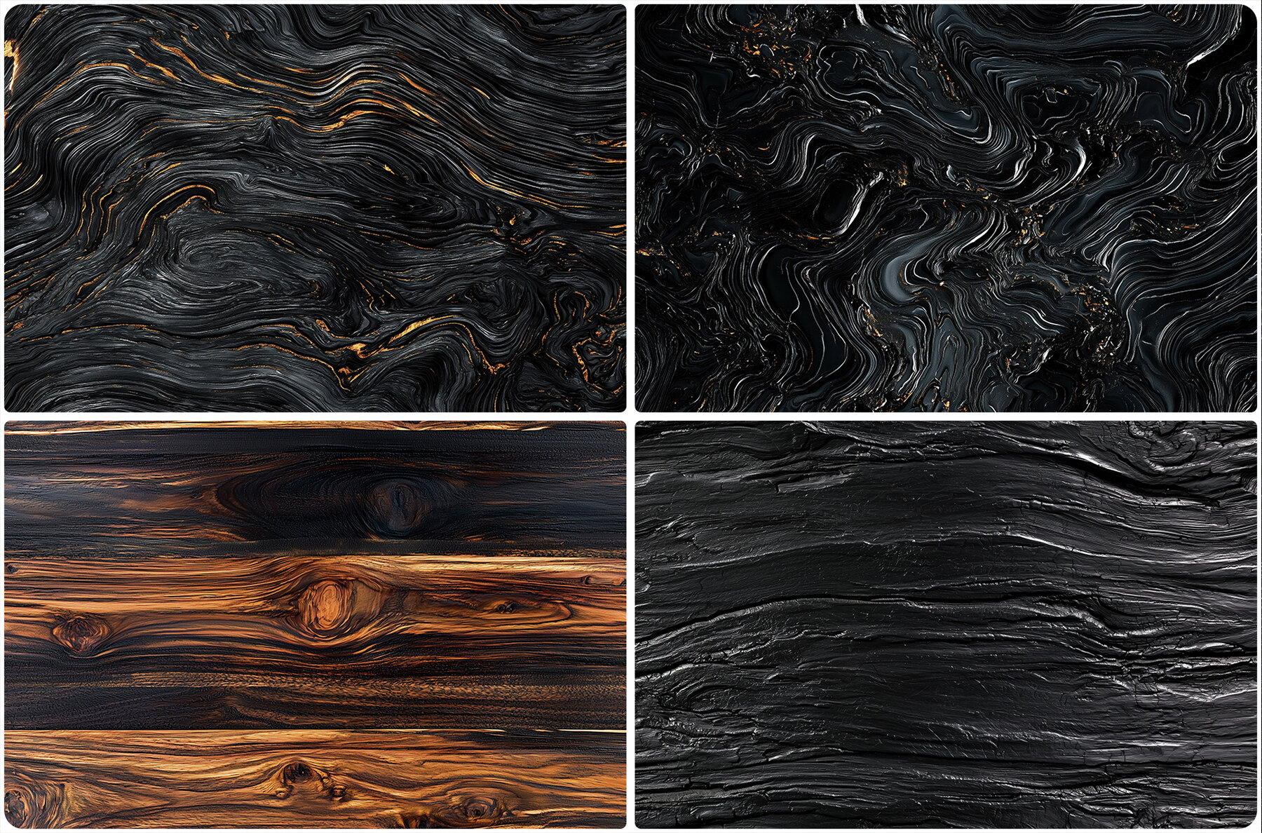 40 Black Wood Texture Backgrounds 10