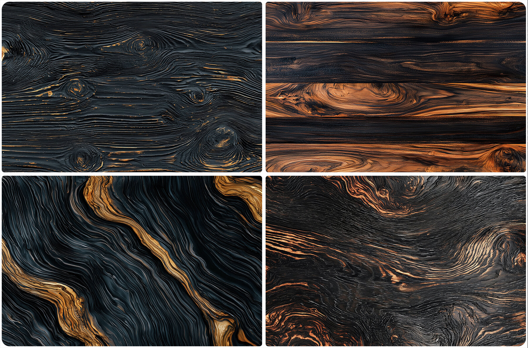 40 Black Wood Texture Backgrounds 12
