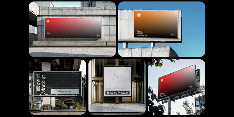 Billboard Advertising Mockups Vol  1