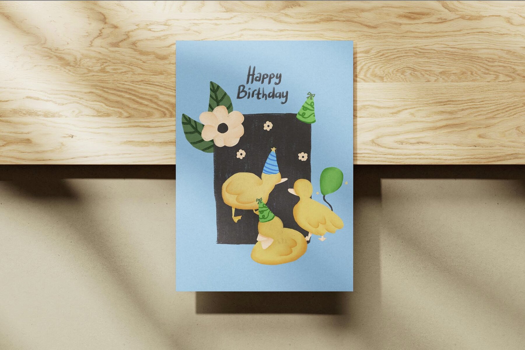 Baby duck clipart and pattern 2