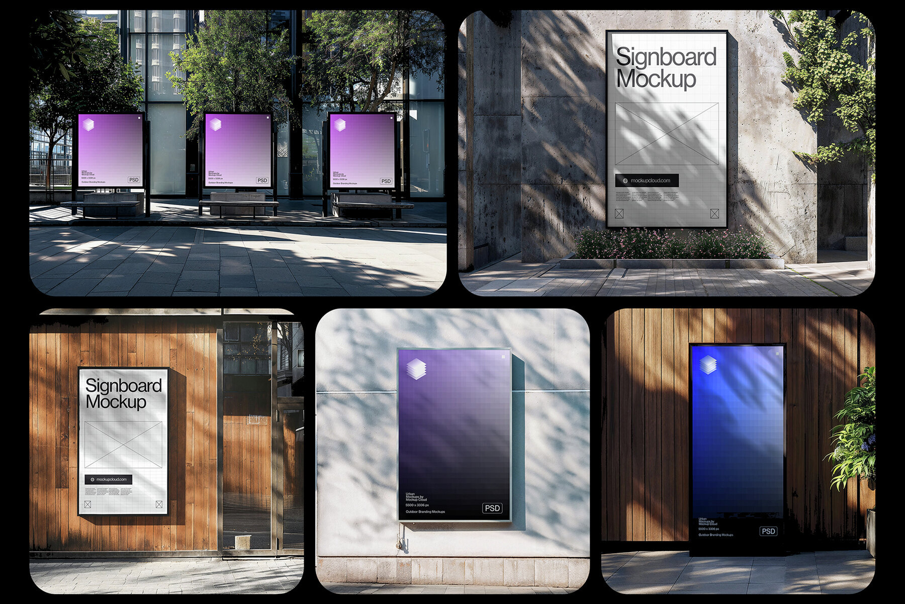 Signboard Advertising Mockups 1