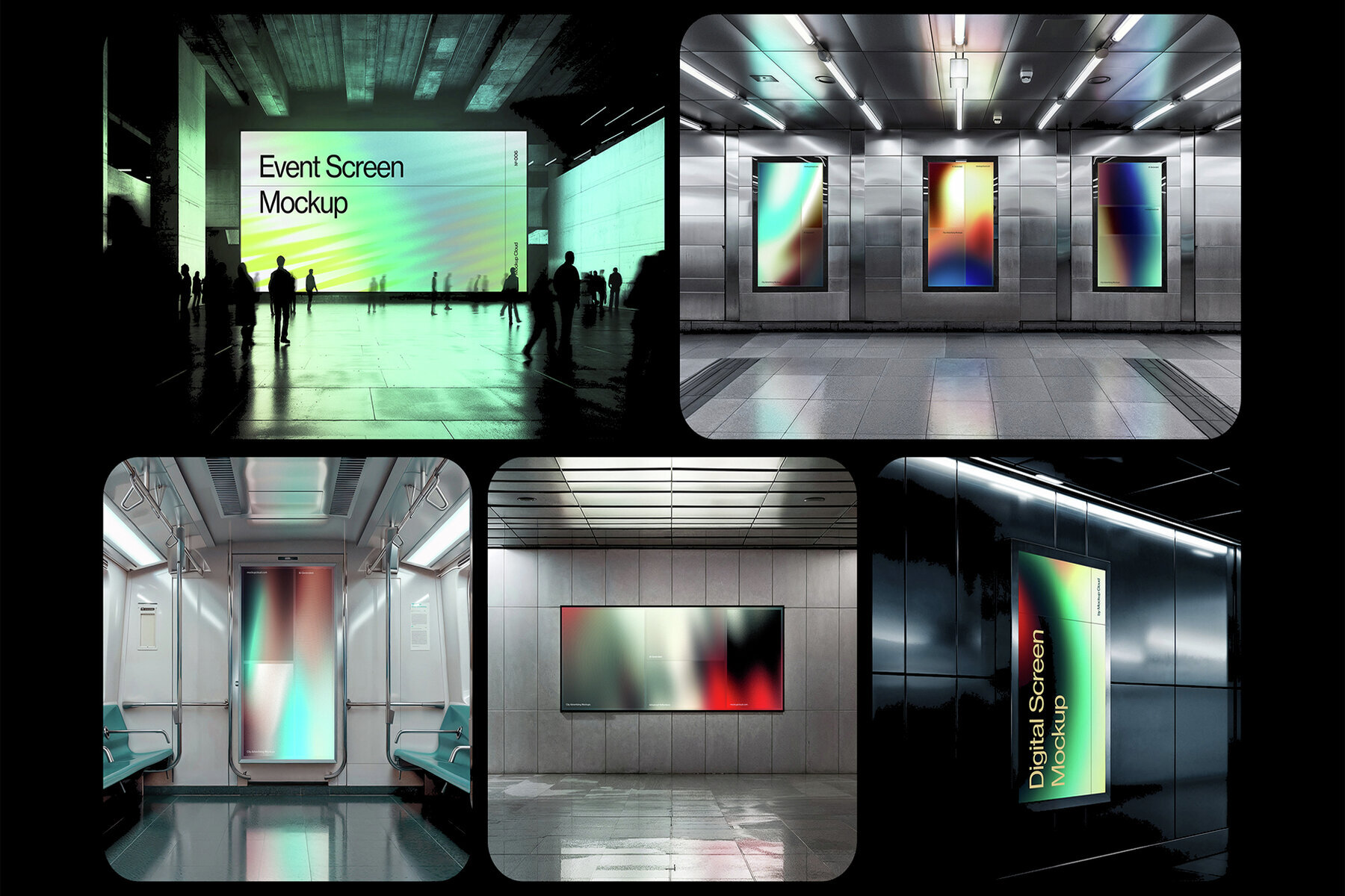 Digital Screen Advertising Mockups Vol  3 1