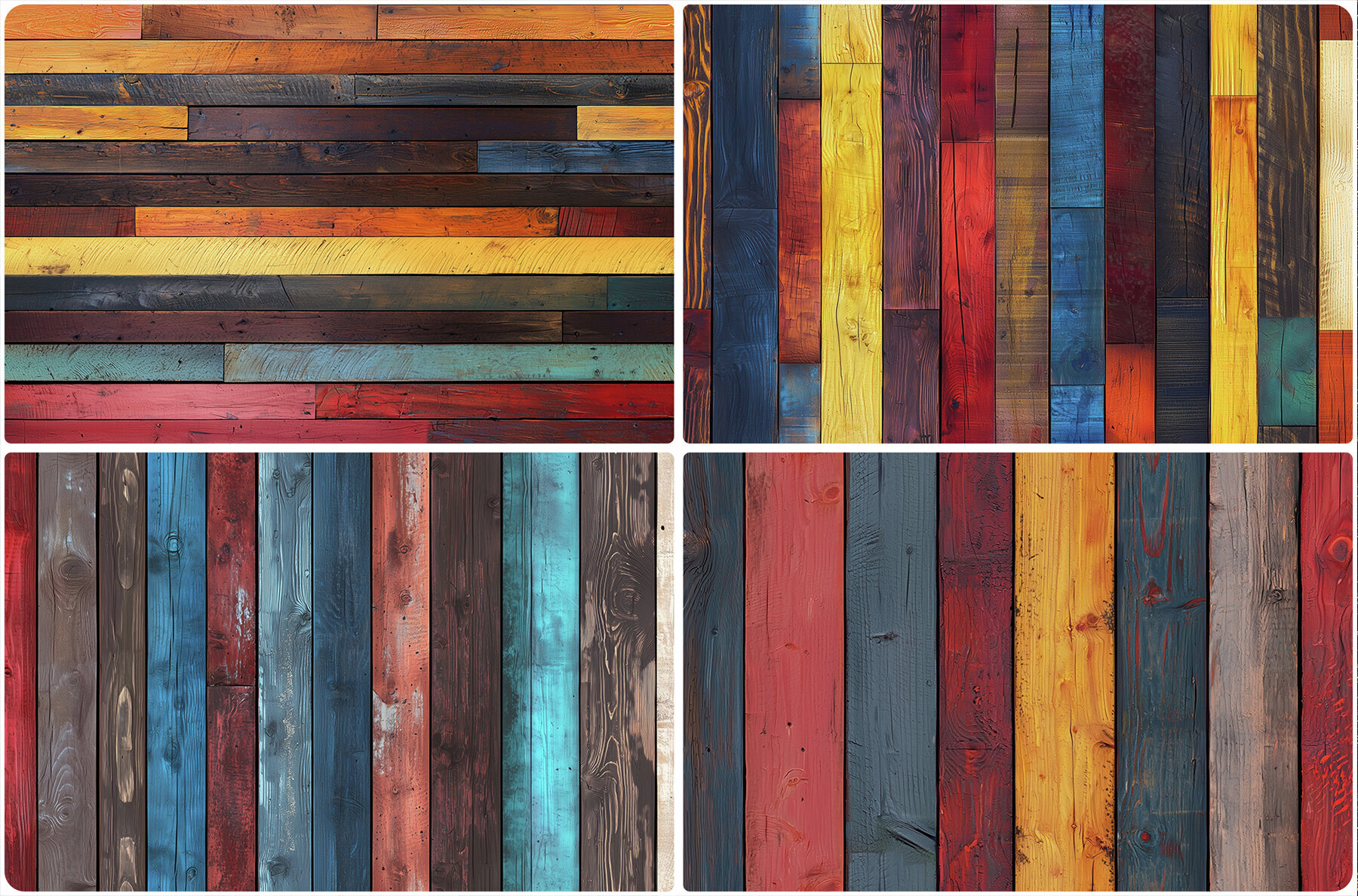20 Multi Colored Planks Texture Backgrounds 3