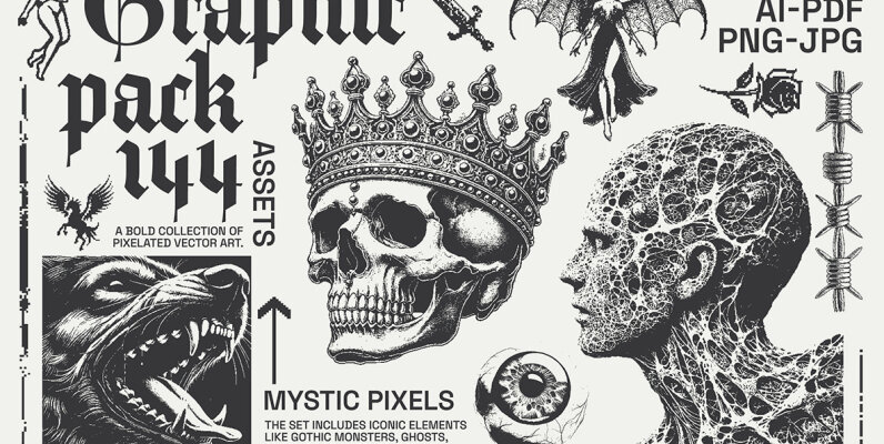 144 MysticPixels Graphic Pack