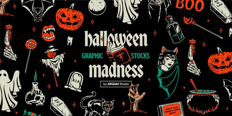 Halloween Madness Graphic Stocks