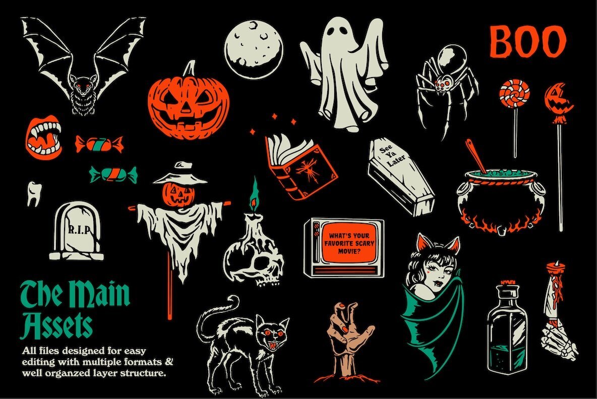 Halloween Madness Graphic Stocks 2