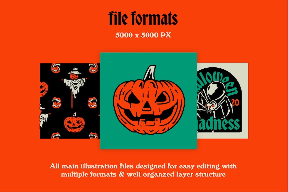 Halloween Madness Graphic Stocks 4