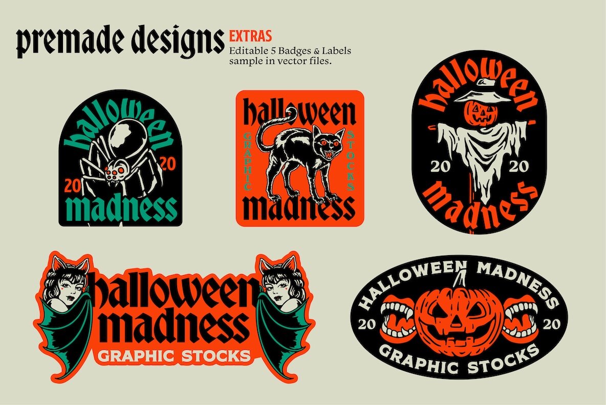 Halloween Madness Graphic Stocks 8