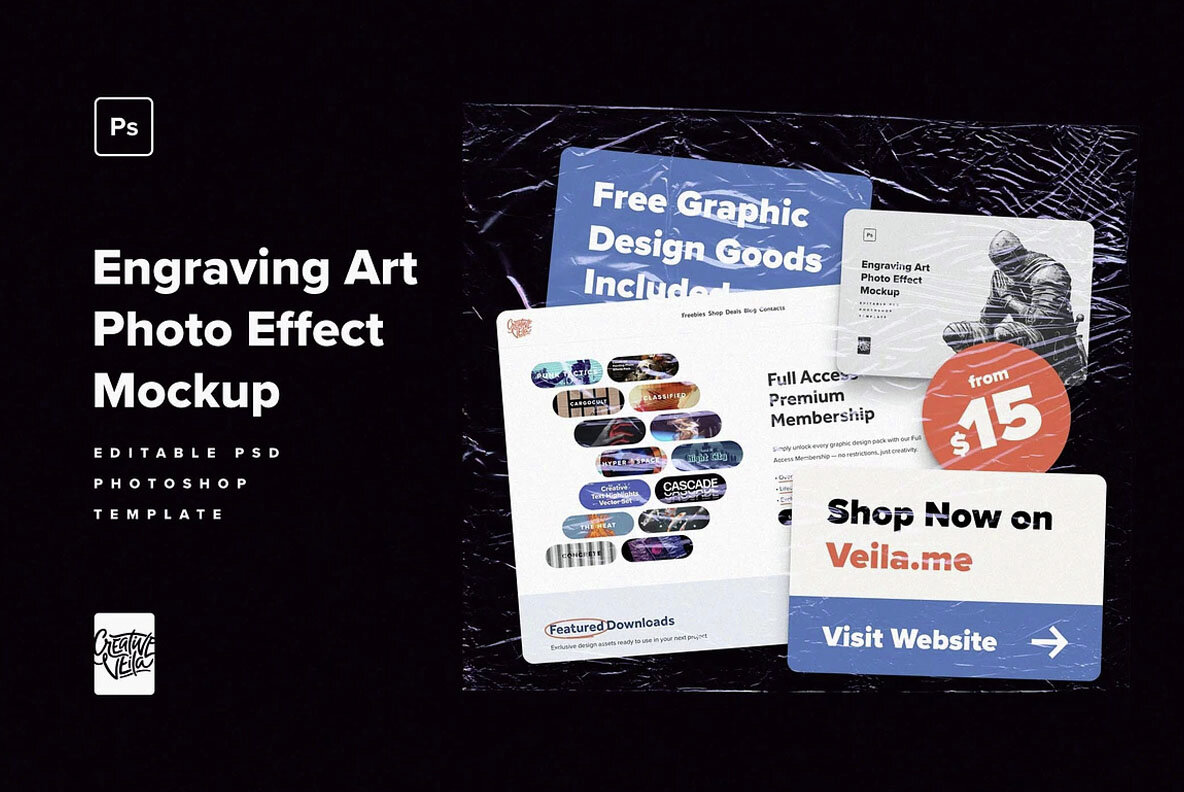 Engraving Art Photo Effect 9