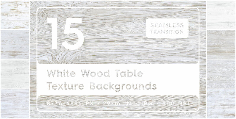15 White Wood Table Texture Backgrounds
