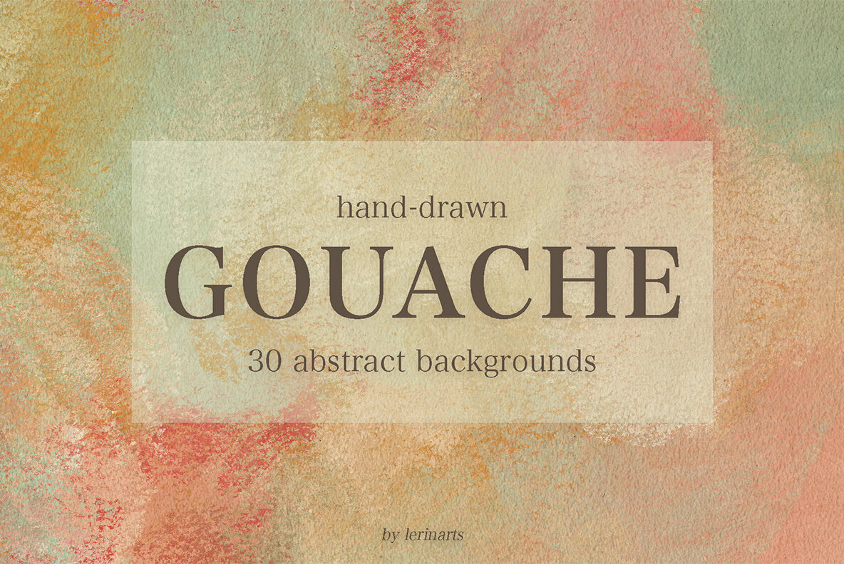 30 Abstract Gouache Backgrounds 1