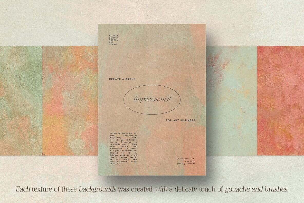 30 Abstract Gouache Backgrounds 2