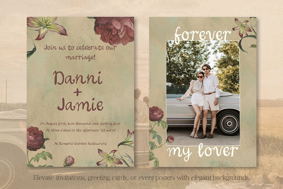 30 Abstract Gouache Backgrounds 5