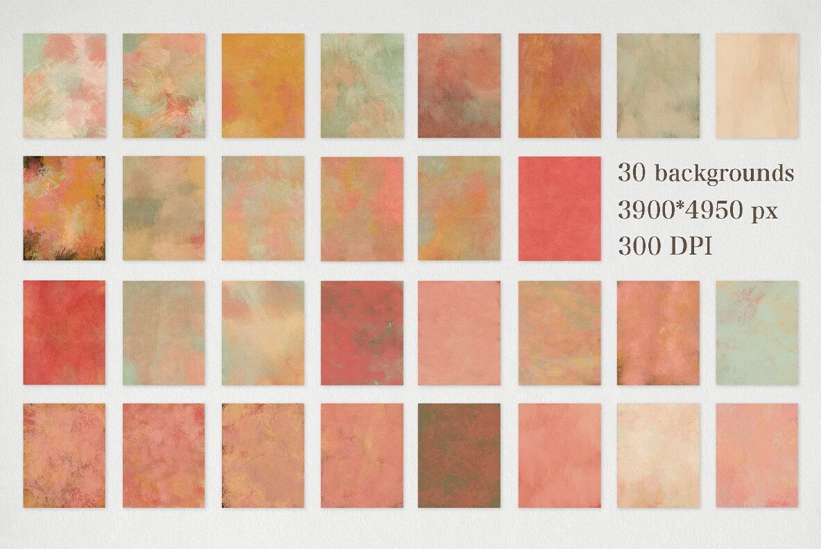 30 Abstract Gouache Backgrounds 8