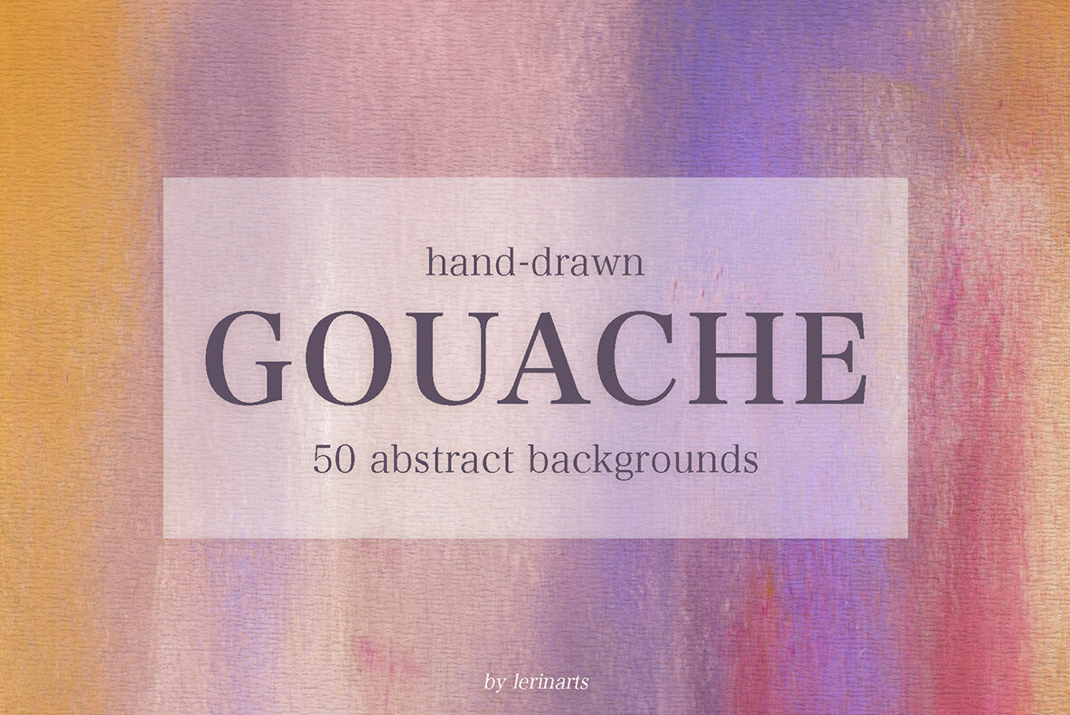 50 Abstract Gouache Backgrounds 1