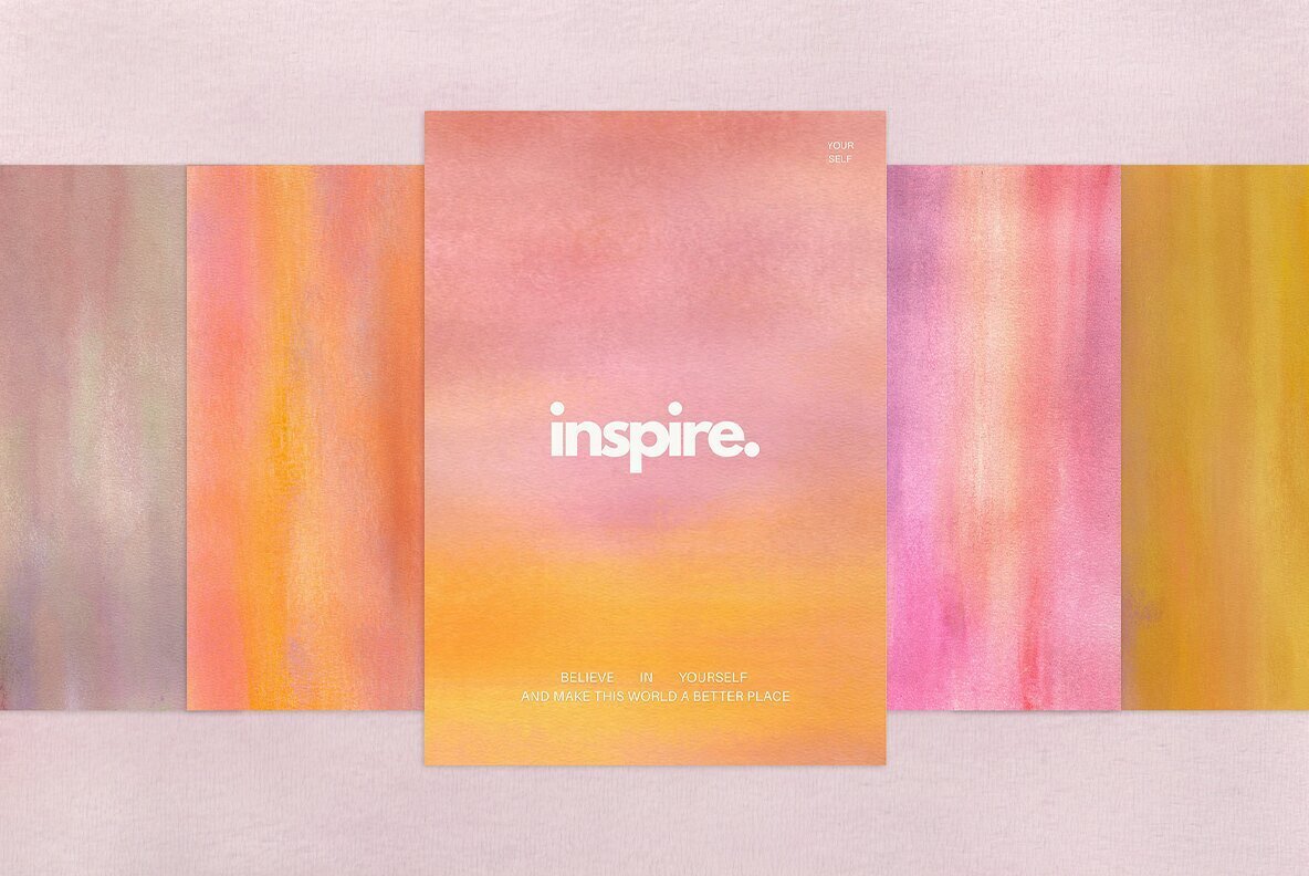 50 Abstract Gouache Backgrounds 2