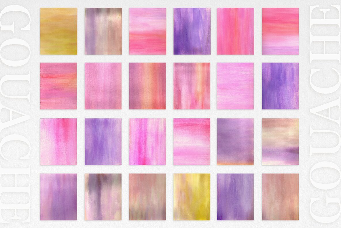 50 Abstract Gouache Backgrounds 7
