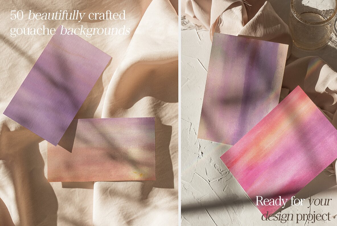 50 Abstract Gouache Backgrounds 11