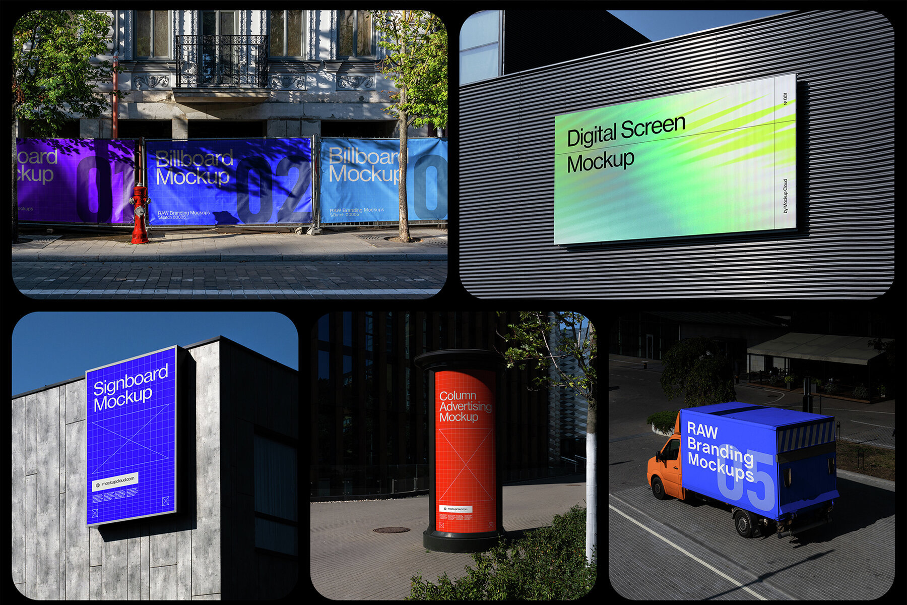 City Branding Billboard Mockups RAW Series 1