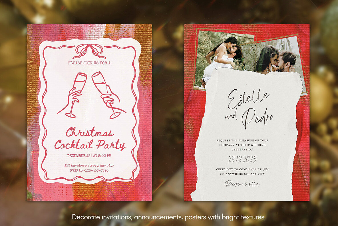 Festive Canvas Abstract Backgrounds 4