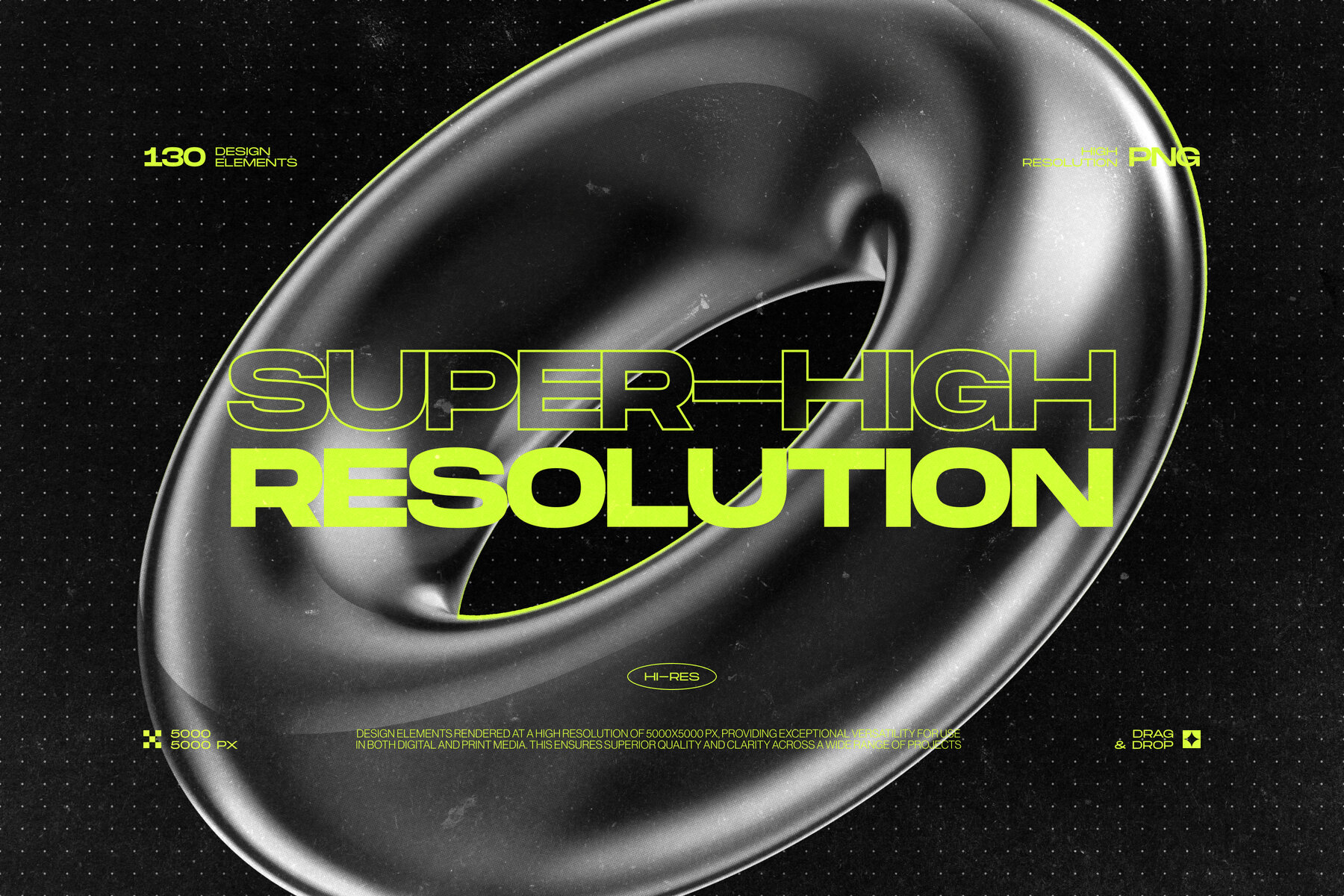 130 Black 3D Elements Collection Vol 1 13