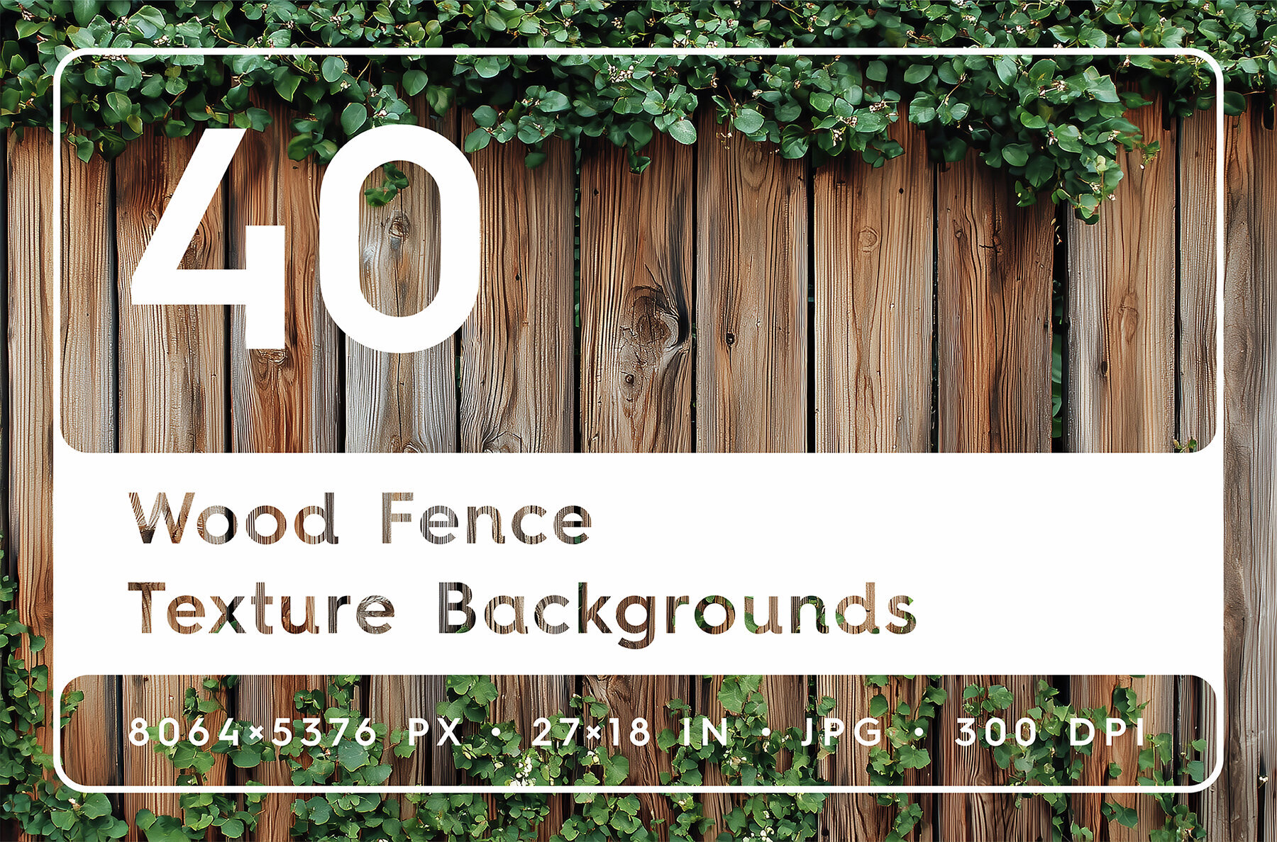 40 Wood Fence Texture Backgrounds 1