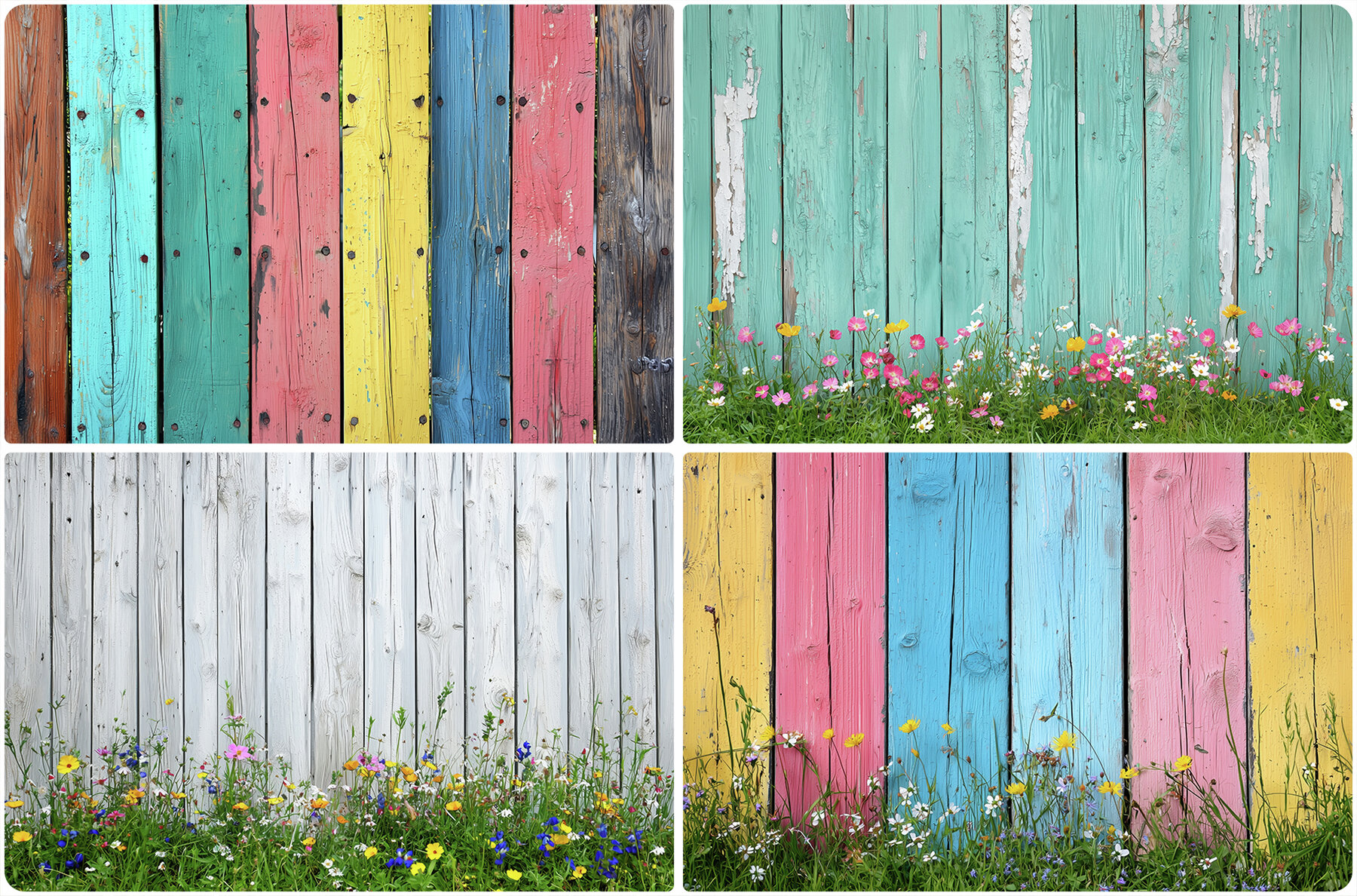 40 Wood Fence Texture Backgrounds 5