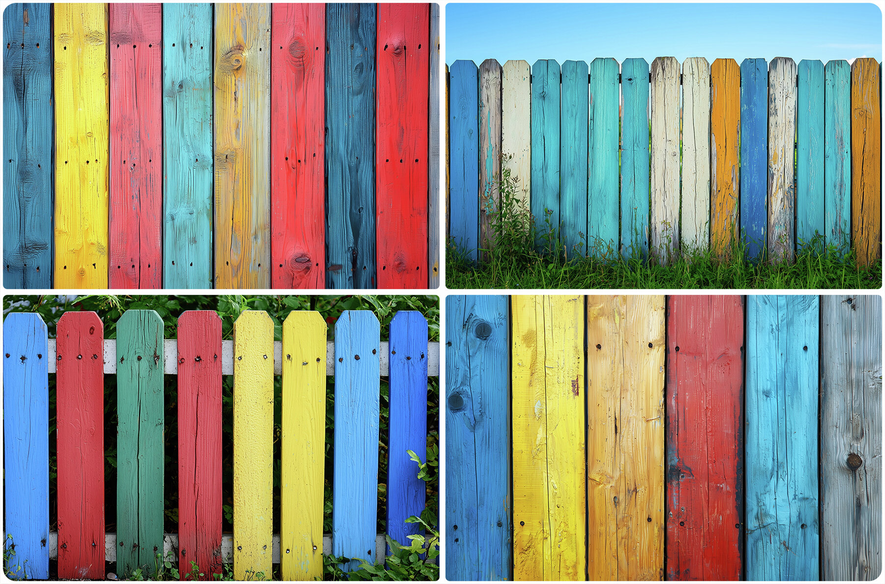 40 Wood Fence Texture Backgrounds 6