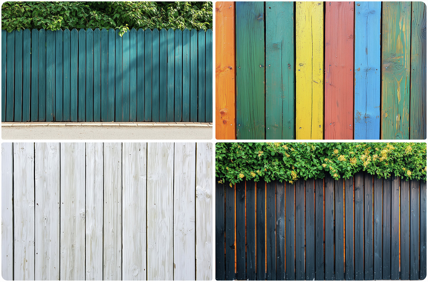 40 Wood Fence Texture Backgrounds 8