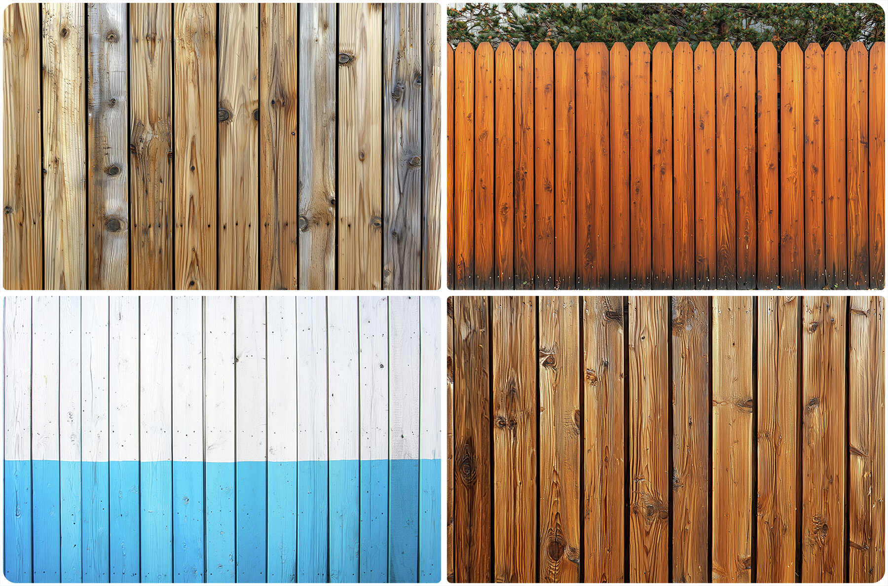40 Wood Fence Texture Backgrounds 9