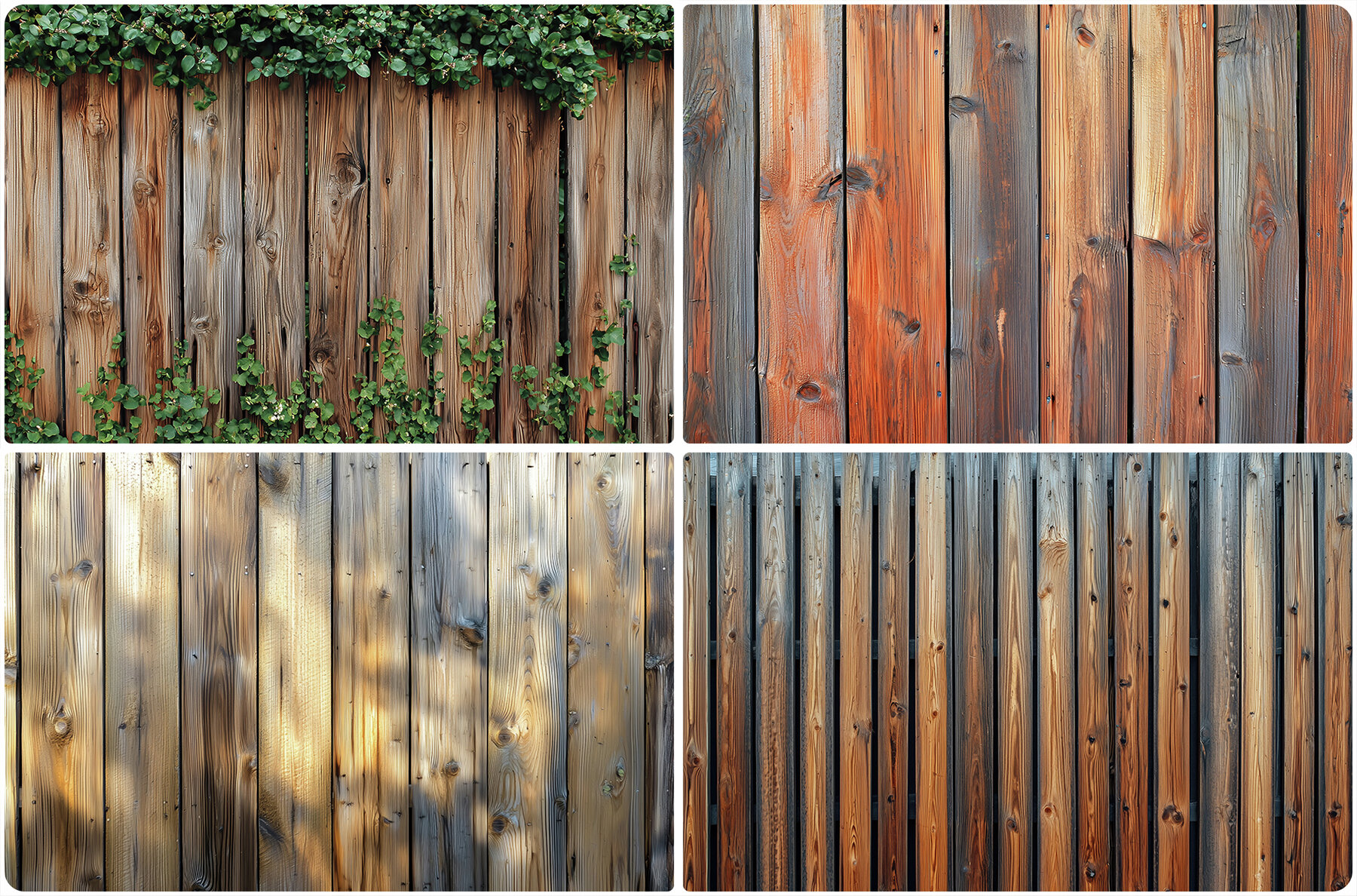 40 Wood Fence Texture Backgrounds 10