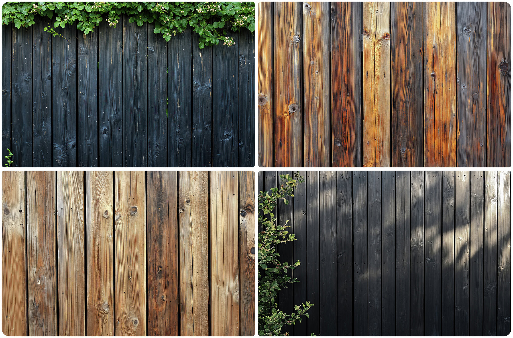 40 Wood Fence Texture Backgrounds 11