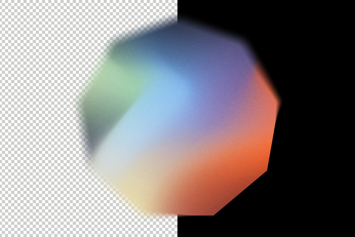 Grainy Gradient Shapes Collection 5