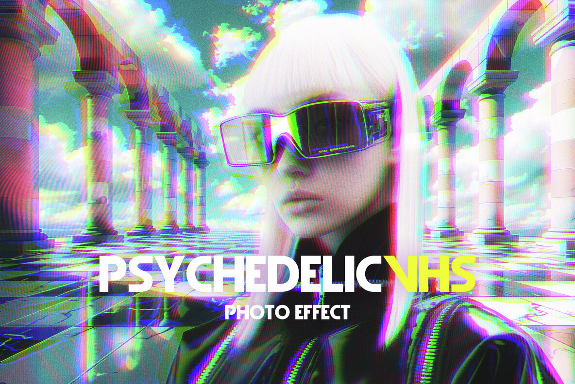 Psychedelic VHS Photo Effect 1