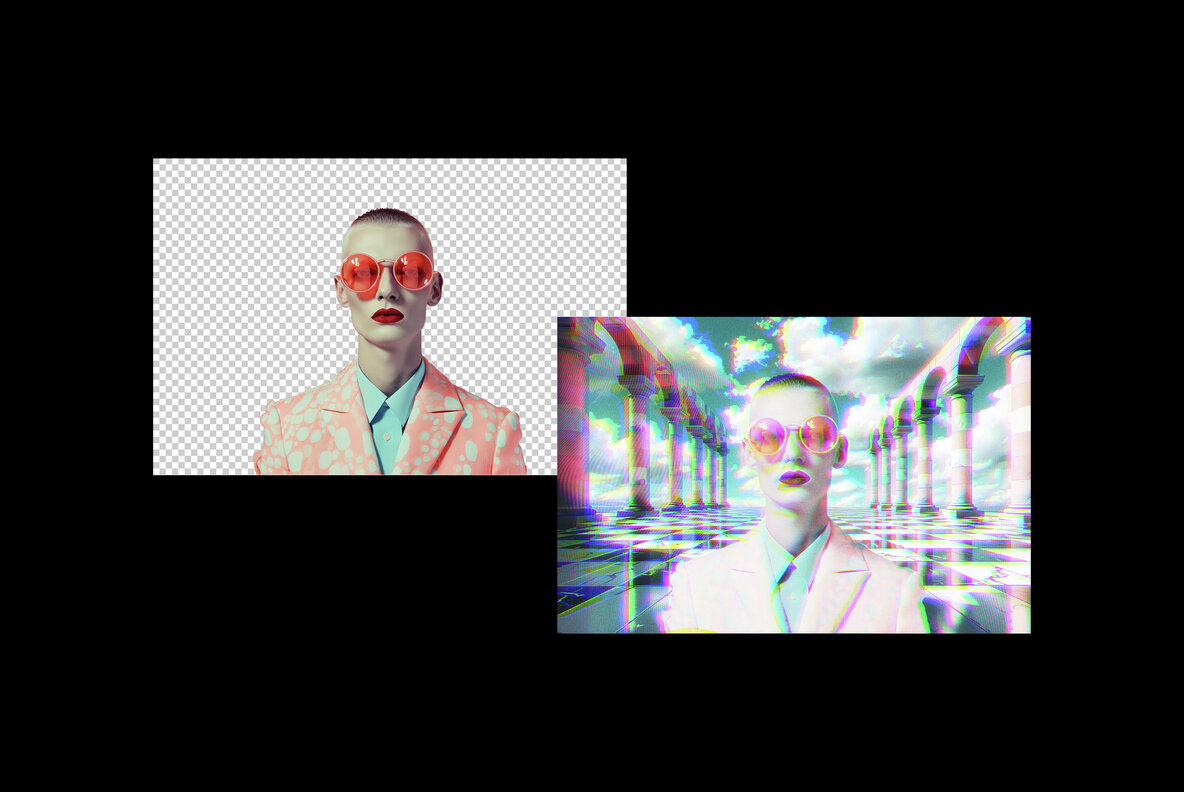 Psychedelic VHS Photo Effect 6