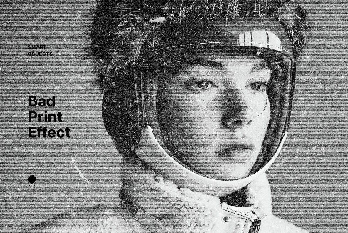 Speckled Bad Print Photo Effect 1