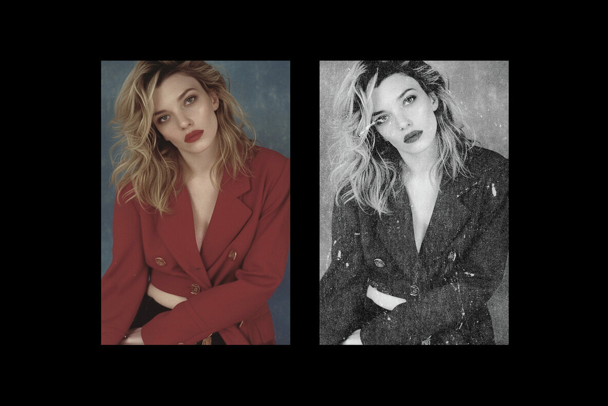 Speckled Bad Print Photo Effect 3