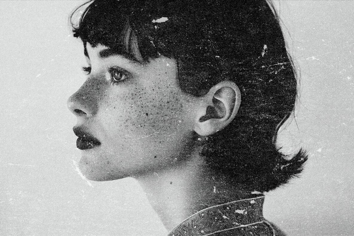 Speckled Bad Print Photo Effect 4