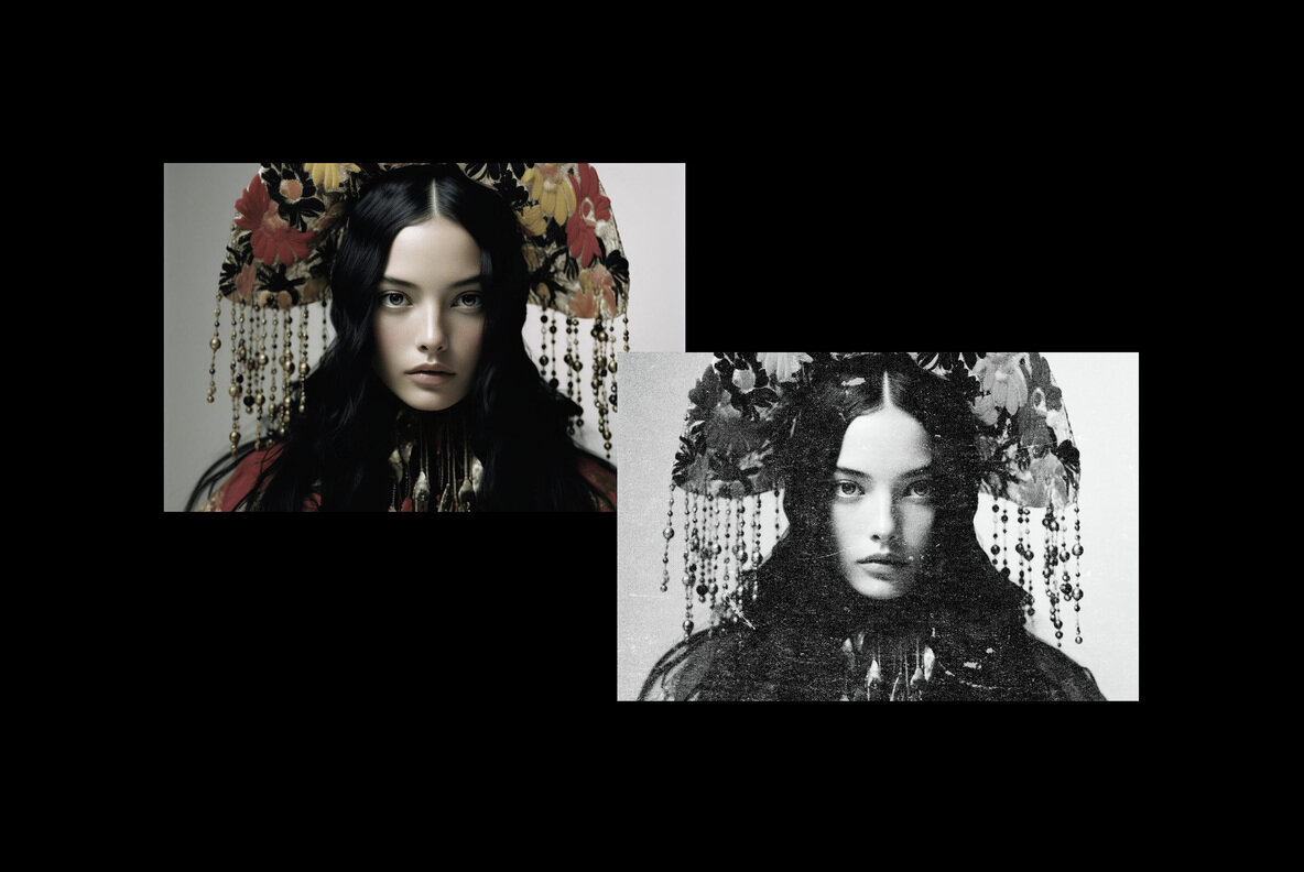 Speckled Bad Print Photo Effect 7