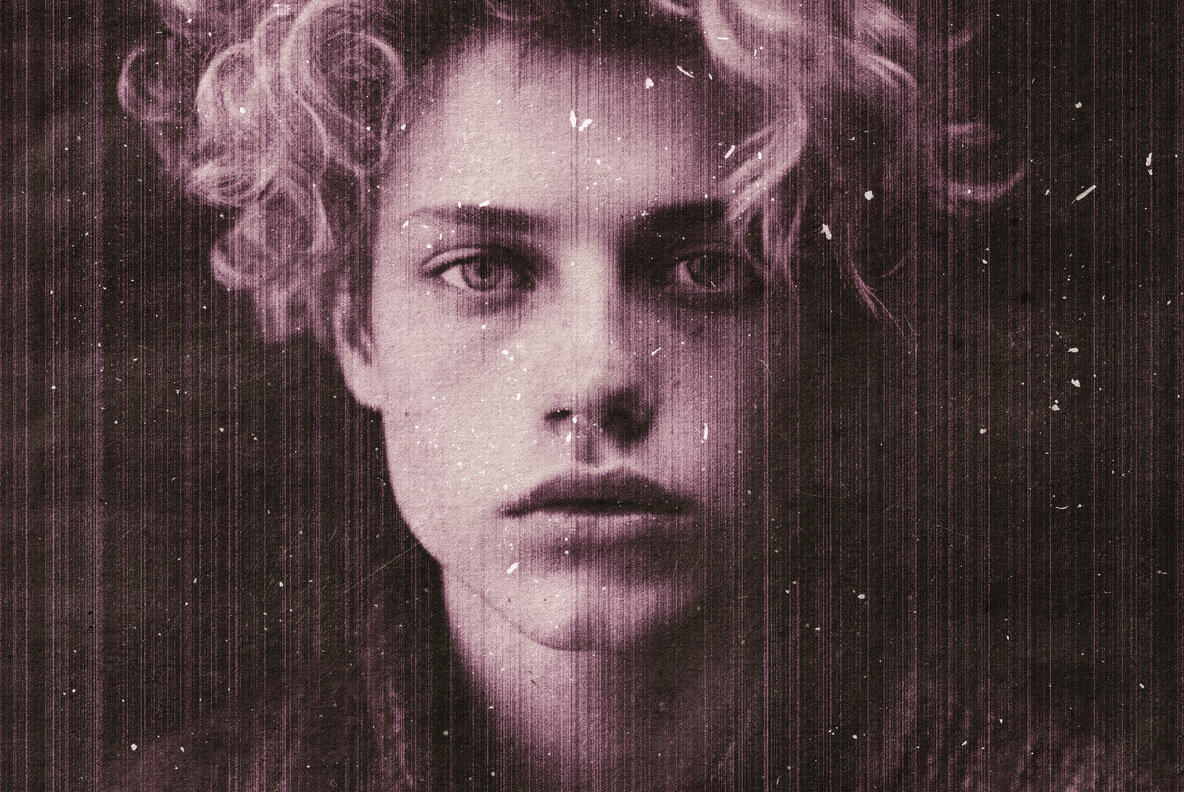 Retro Broken Scanner Photo Effect 6